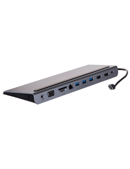 Unitek Hub Usb-C 11W1, Usb-C, Rj45, Mst, 100W Pd