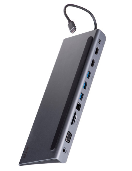 Unitek Hub Usb-C 11W1, Usb-C, Rj45, Mst, 100W Pd