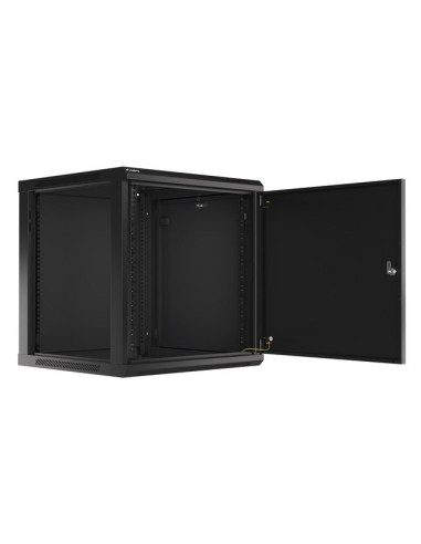 Lanberg Szafa Wisząca Rack 19" 12U 600X600 Drzwi Metalowe Czarna (Flat Pack) Wf01-6612-00B