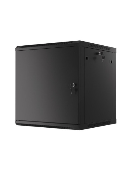 Lanberg Szafa Wisząca Rack 19" 12U 600X600 Drzwi Metalowe Czarna (Flat Pack) Wf01-6612-00B