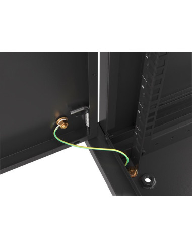 Lanberg Szafa Wisząca Rack 19" 12U 600X600 Drzwi Metalowe Czarna (Flat Pack) Wf01-6612-00B