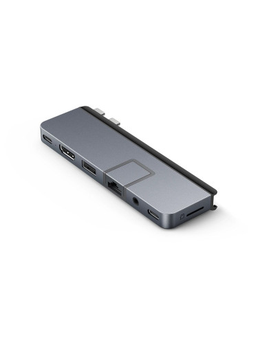 Hyper Duo Pro 7-In-2 Usb-C Hub Usb Type-C 104 Mbit/S Szary