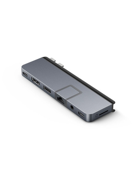 Hyper Duo Pro 7-In-2 Usb-C Hub Usb Type-C 104 Mbit/S Szary