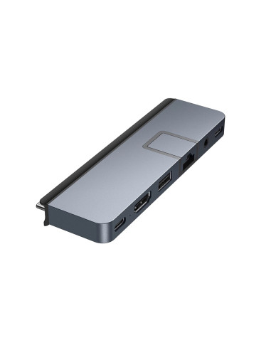 Hyper Duo Pro 7-In-2 Usb-C Hub Usb Type-C 104 Mbit/S Szary