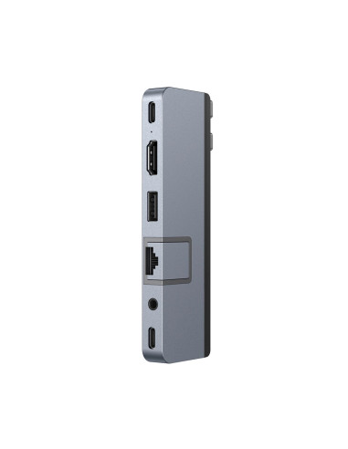 Hyper Duo Pro 7-In-2 Usb-C Hub Usb Type-C 104 Mbit/S Szary