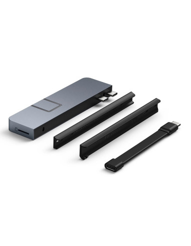 Hyper Duo Pro 7-In-2 Usb-C Hub Usb Type-C 104 Mbit/S Szary