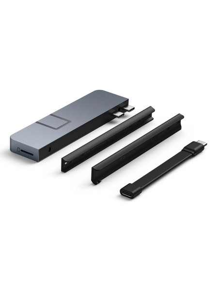 Hyper Duo Pro 7-In-2 Usb-C Hub Usb Type-C 104 Mbit/S Szary