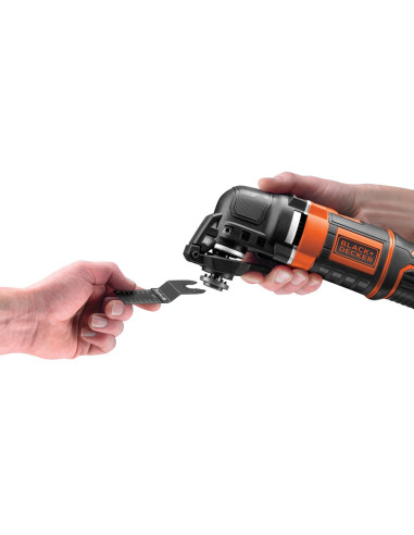 Black & Decker Mt300Ka-Qs Oscylujące Narzędzie Wielofunkcyjne Czarny, Pomarańczowy 300 W 10000 Opm