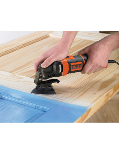 Black & Decker Mt300Ka-Qs Oscylujące Narzędzie Wielofunkcyjne Czarny, Pomarańczowy 300 W 10000 Opm