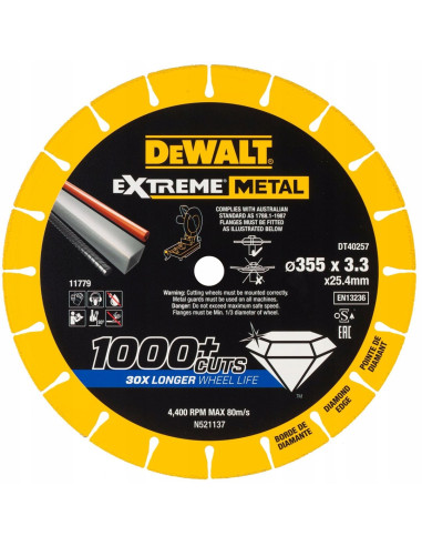 Tarcza Extreme Metal 355X25.4X3.3Mm