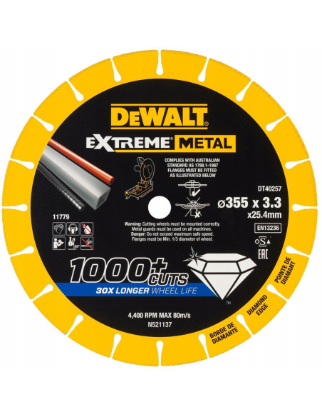 Tarcza Extreme Metal 355X25.4X3.3Mm