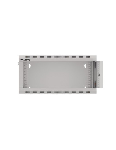 Lanberg Szafa Wisząca 19" 4U 570X600 Szybki Montaż (Szara, Flat Pack) Wffa-5604-10S