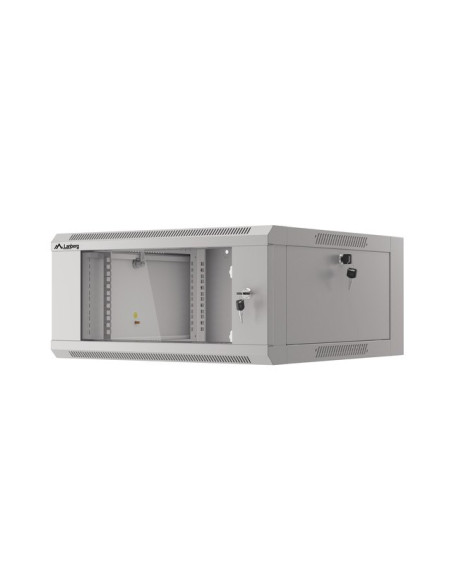 Lanberg Szafa Wisząca 19" 4U 570X600 Szybki Montaż (Szara, Flat Pack) Wffa-5604-10S