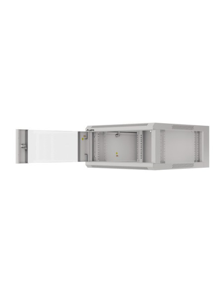Lanberg Szafa Wisząca 19" 4U 570X600 Szybki Montaż (Szara, Flat Pack) Wffa-5604-10S