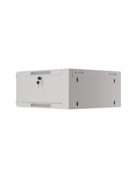 Lanberg Szafa Wisząca 19" 4U 570X600 Szybki Montaż (Szara, Flat Pack) Wffa-5604-10S
