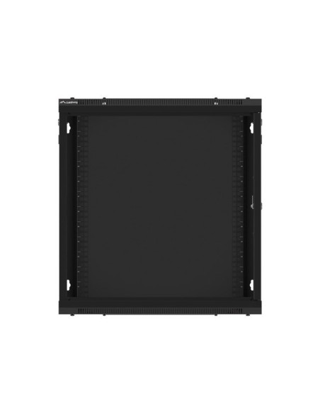 Lanberg Szafa Wisząca Rack 19" 12U 600X450 Drzwi Metalowe Czarna (Flat Pack) Wf01-6412-00B