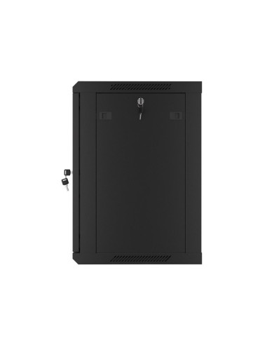 Lanberg Szafa Wisząca Rack 19" 12U 600X450 Drzwi Metalowe Czarna (Flat Pack) Wf01-6412-00B
