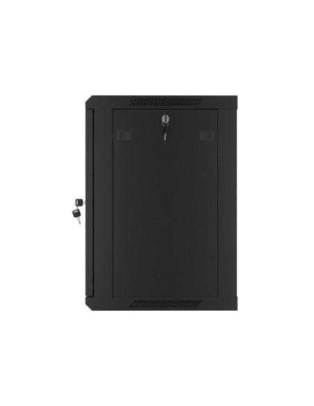 Lanberg Szafa Wisząca Rack 19" 12U 600X450 Drzwi Metalowe Czarna (Flat Pack) Wf01-6412-00B