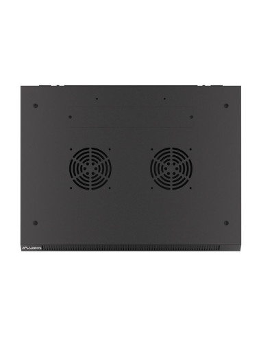 Lanberg Szafa Wisząca Rack 19" 12U 600X450 Drzwi Metalowe Czarna (Flat Pack) Wf01-6412-00B