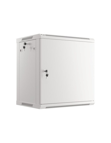 Lanberg Szafa Wisząca Rack 19" 12U 600X450 Drzwi Metalowe Szara (Flat Pack) Wf01-6412-00S