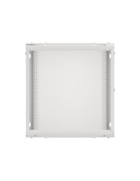 Lanberg Szafa Wisząca Rack 19" 12U 600X450 Drzwi Metalowe Szara (Flat Pack) Wf01-6412-00S