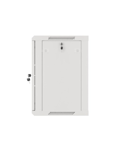 Lanberg Szafa Wisząca Rack 19" 12U 600X450 Drzwi Metalowe Szara (Flat Pack) Wf01-6412-00S