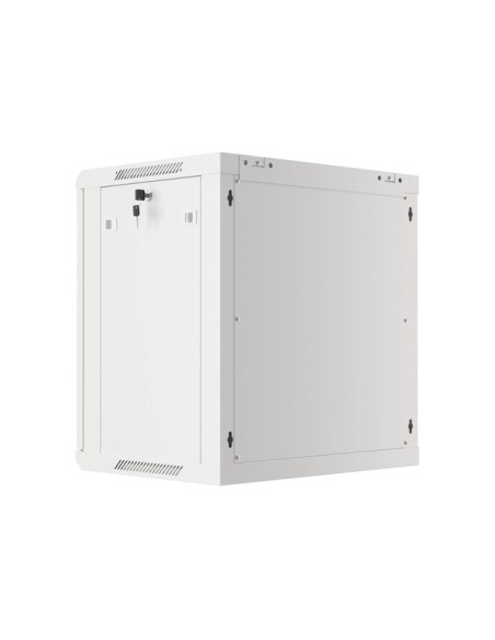 Lanberg Szafa Wisząca Rack 19" 12U 600X450 Drzwi Metalowe Szara (Flat Pack) Wf01-6412-00S