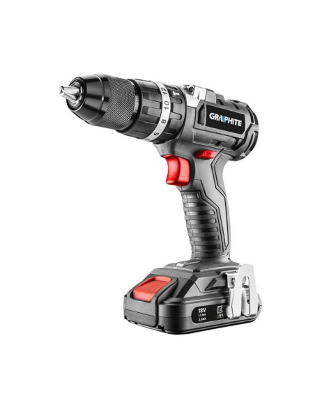 Wiertarko-Wkrętarka Akumulatorowa Bezszczotkowa Z Udarem Energy+ 18V, Li-Ion, Bez Akumulatora, 58G020 Graphite