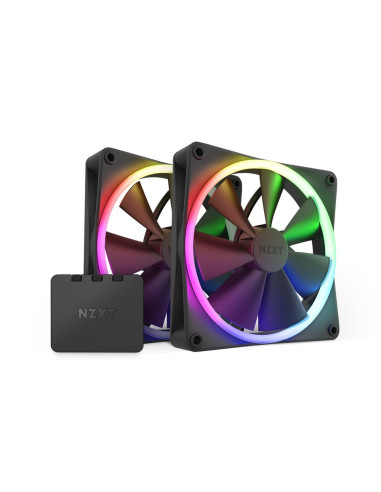 Wentylator Nzxt F140 Pwm, 2 Szt. Ze Sterownikiem, Czarny