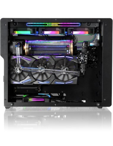 Raijintek Ophion M Evo Tgs Midi Tower Czarny, Przezroczysty