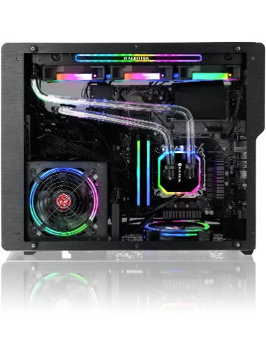 Raijintek Ophion M Evo Tgs Midi Tower Czarny, Przezroczysty