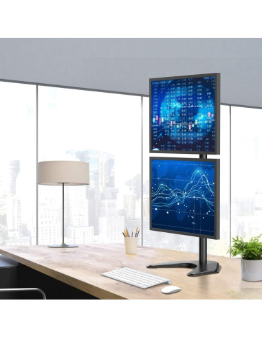 Techly Ica-Lcd 2520V Uchwyt / Stojak Do Monitorów 68,6 Cm (27") Biurko Czarny