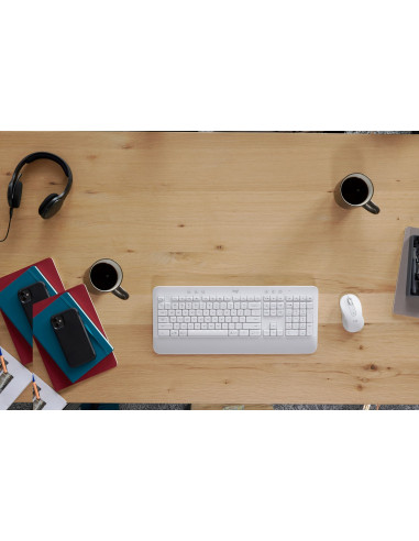Logitech Signature Mk650 Combo For Business Klawiatura Dołączona Myszka Biuro Bluetooth Qwertz Niemiecki Biały