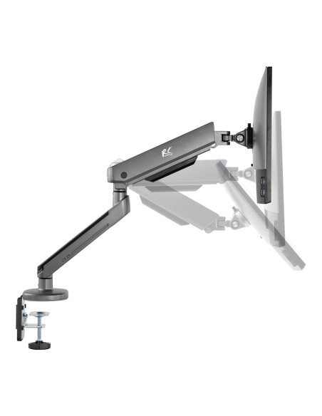 Uchwyt Do Monitora Gamingowy Nanors, Podświetlenie Led Rgb, 17-32", Max. 9Kg, Vesa 75X75 / 100X100, Rs165