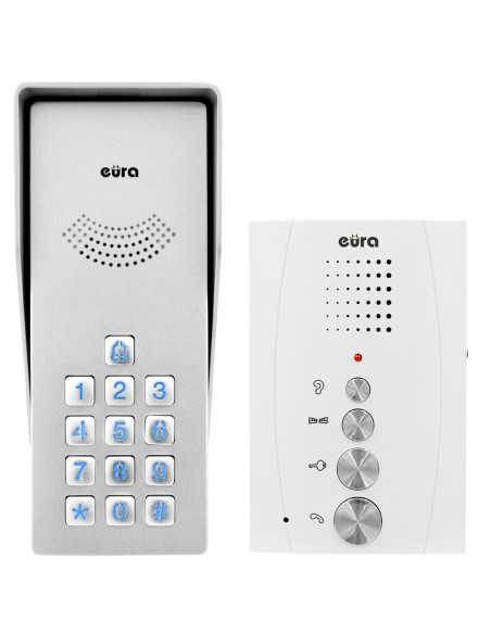 Domofon Eura Adp-38A3 Entra, (Biały)