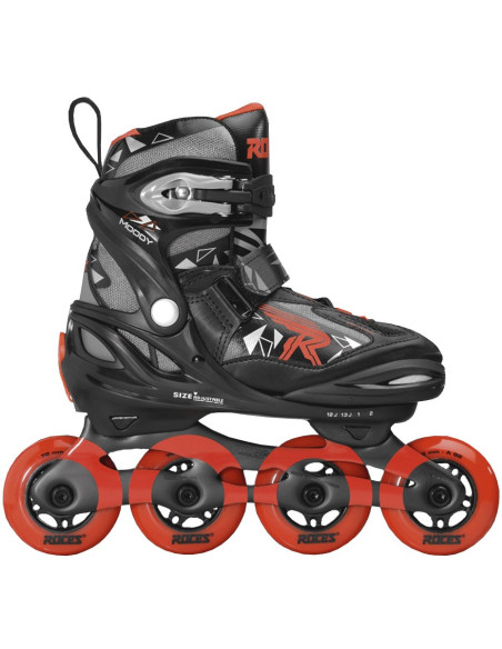 Łyżworolki Roces Moody Boy Tif Czarno-Czerwone 400855 02 30-35