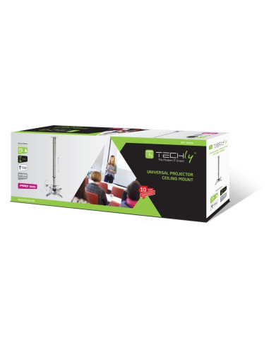 Techly Uchwyt Sufitowy Do Projektora 60-102Cm 15Kg