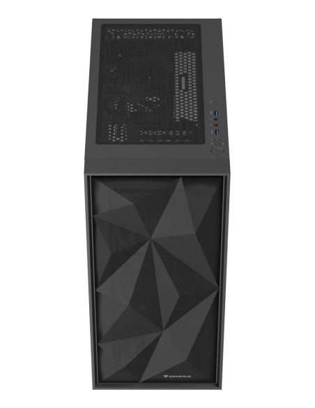 Natec Obudowa Gamingowa Genesis Diaxid 605F Midi Tower Usb-C Z Oknem Czarna
