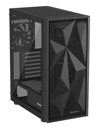 Natec Obudowa Gamingowa Genesis Diaxid 605F Midi Tower Usb-C Z Oknem Czarna