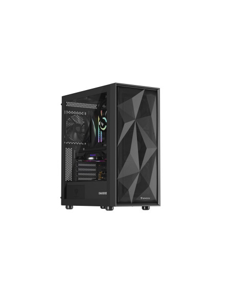 Natec Obudowa Gamingowa Genesis Diaxid 605F Midi Tower Usb-C Z Oknem Czarna