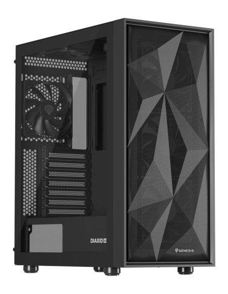 Natec Obudowa Gamingowa Genesis Diaxid 605F Midi Tower Usb-C Z Oknem Czarna