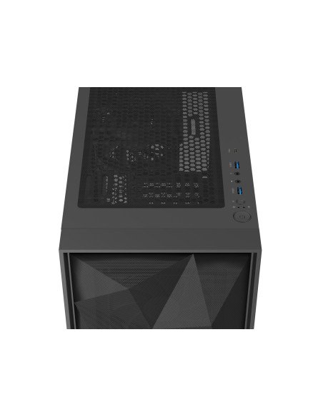 Natec Obudowa Gamingowa Genesis Diaxid 605F Midi Tower Usb-C Z Oknem Czarna