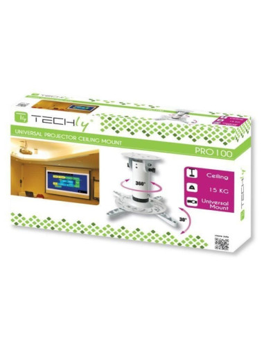 Techly Ica-Pm 200Wh Uchwyt Do Montażu Projektora Sufit Biały