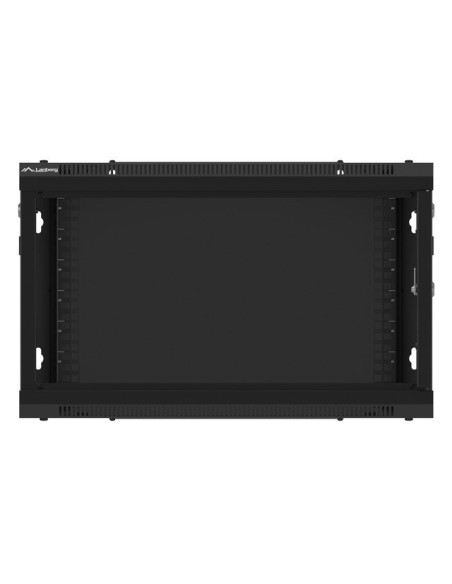 Lanberg Szafa Wisząca Rack 19" 6U 600X600 Drzwi Metalowe Czarna (Flat Pack) Wf01-6606-00B