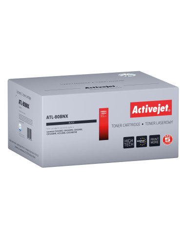 Activejet Toner Atl-80Bnx (Zamiennik Do Lexmark 80C2Hke, Supreme  4000 Stron  Czarny)