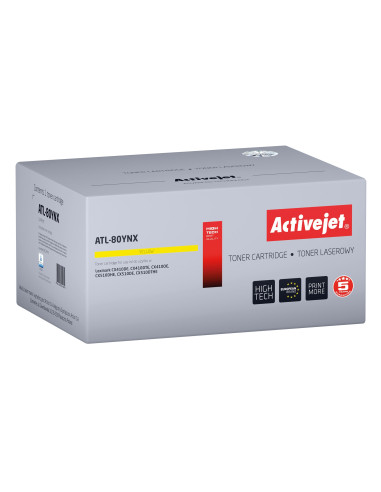 Activejet Toner Atl-80Ynx (Zamiennik Do Lexmark 80C2Hye, Supreme  3000 Stron  Żółty)