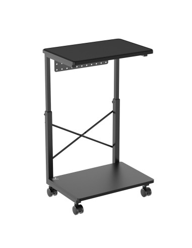Podstawka Wózek Na Kółkach Pod Komputer Cpu Z Półką Nanors, 80Kg Max, Regulowana Wysokość 550~850Mm, Rs430