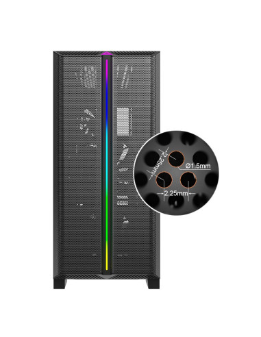 Obudowa Montech Sky One Lite Argb Czarna