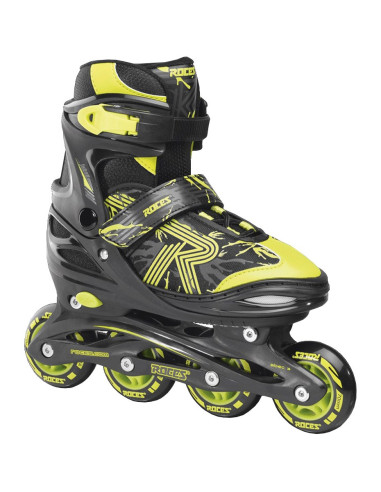 Łyżworolki Roces Jokey 3.0 Boy Czarno-Limonkowe 400845 03