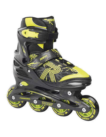 Łyżworolki Roces Jokey 3.0 Boy Czarno-Limonkowe 400845 03